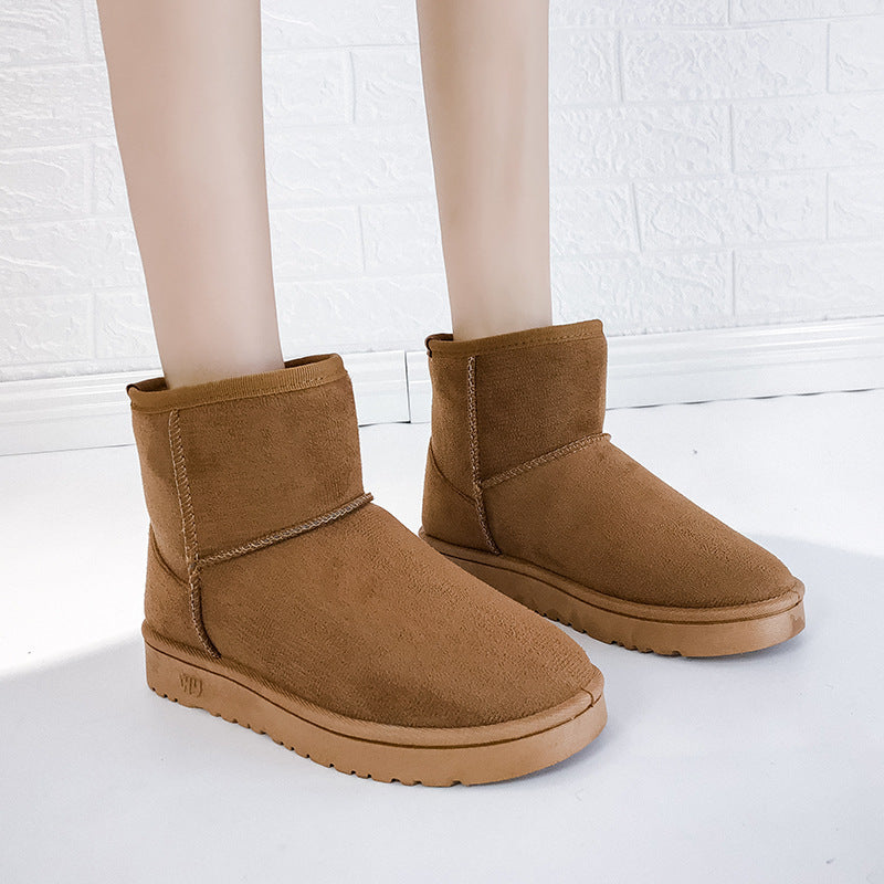 Boots hiver en cuir Nubuck